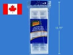 Ice cube tray - 12 inch long - makes 16 cubes - Made in Canada - Brantford Surplus