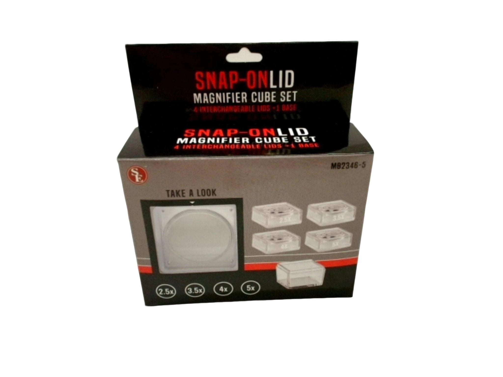 Interchangeable Lid Magnifier Cube Set for Precision Viewing - Brantford Surplus