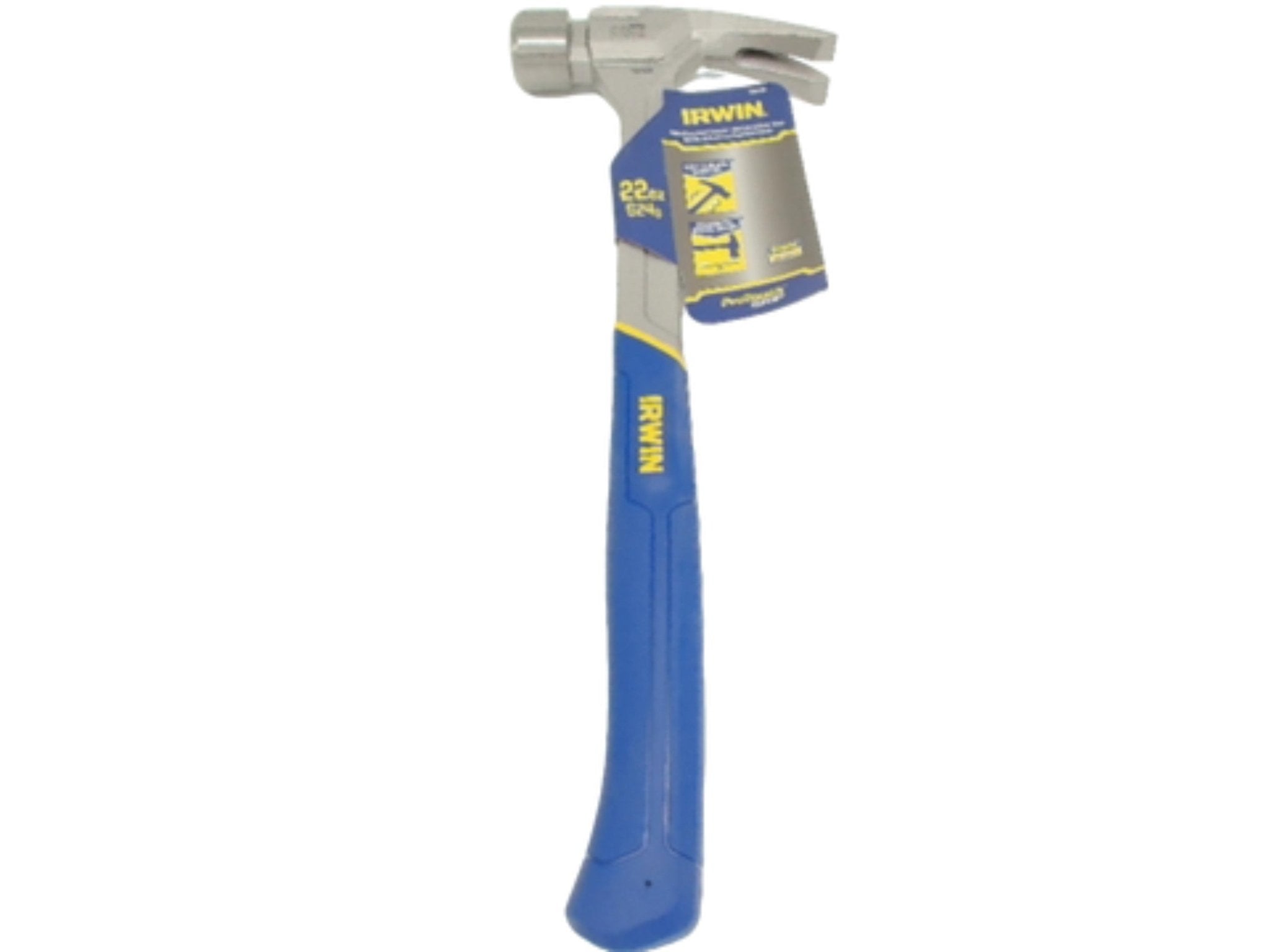 Irwin 22oz Steel Hammer - Milled Face, Protouch Grip - Brantford Surplus