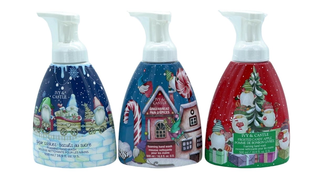 Ivy & Castle Foaming Hand Soap 500mL Assorted Scents - Brantford Surplus