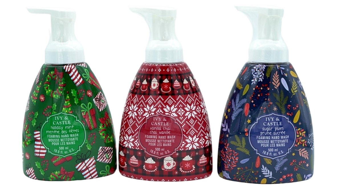 Ivy & Castle Foaming Hand Wash 500mL Assorted Scents - Brantford Surplus