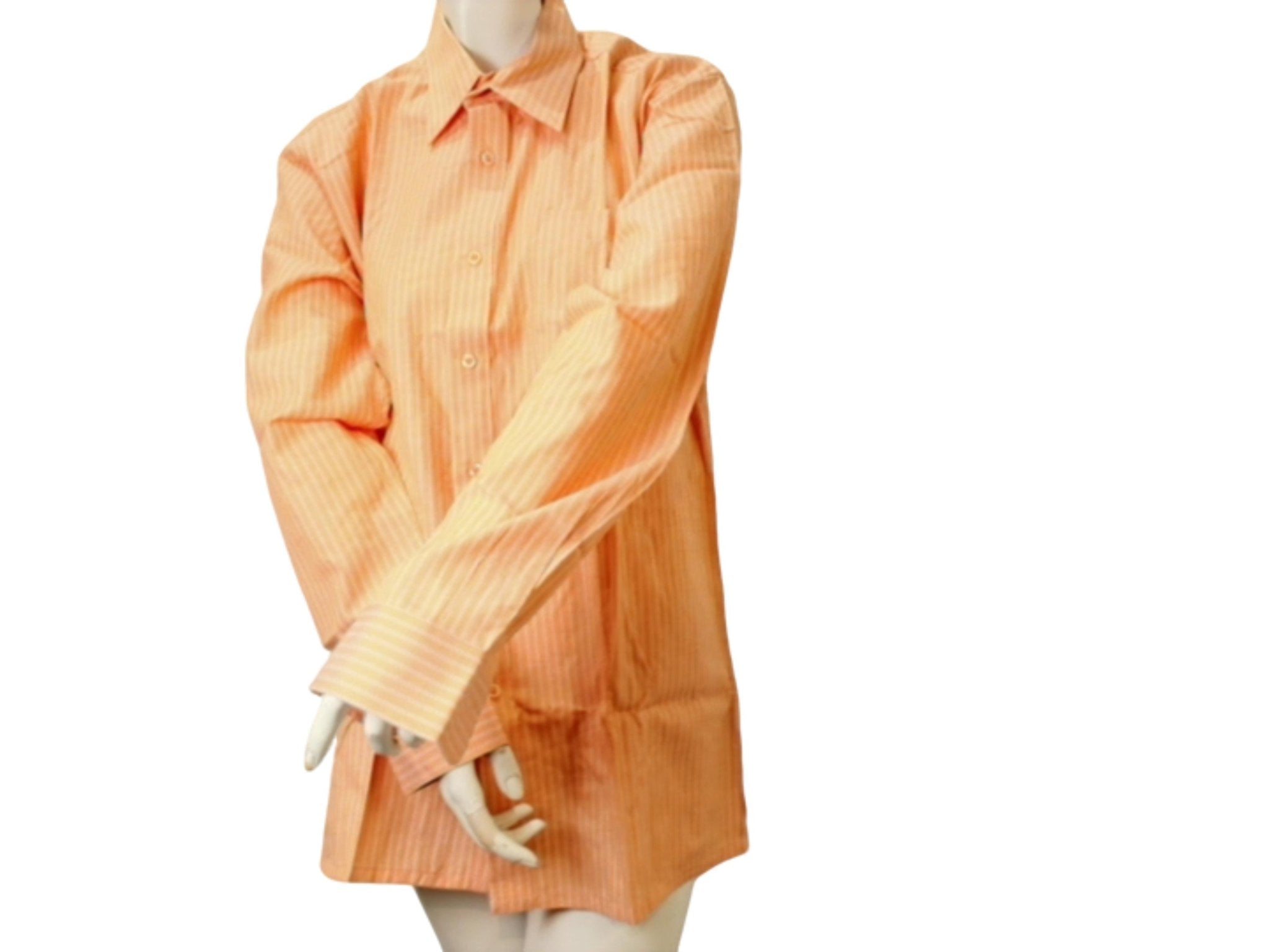 Jason Alexander Mens Long Sleeve Shirt - Medium Sherbet - Brantford Surplus