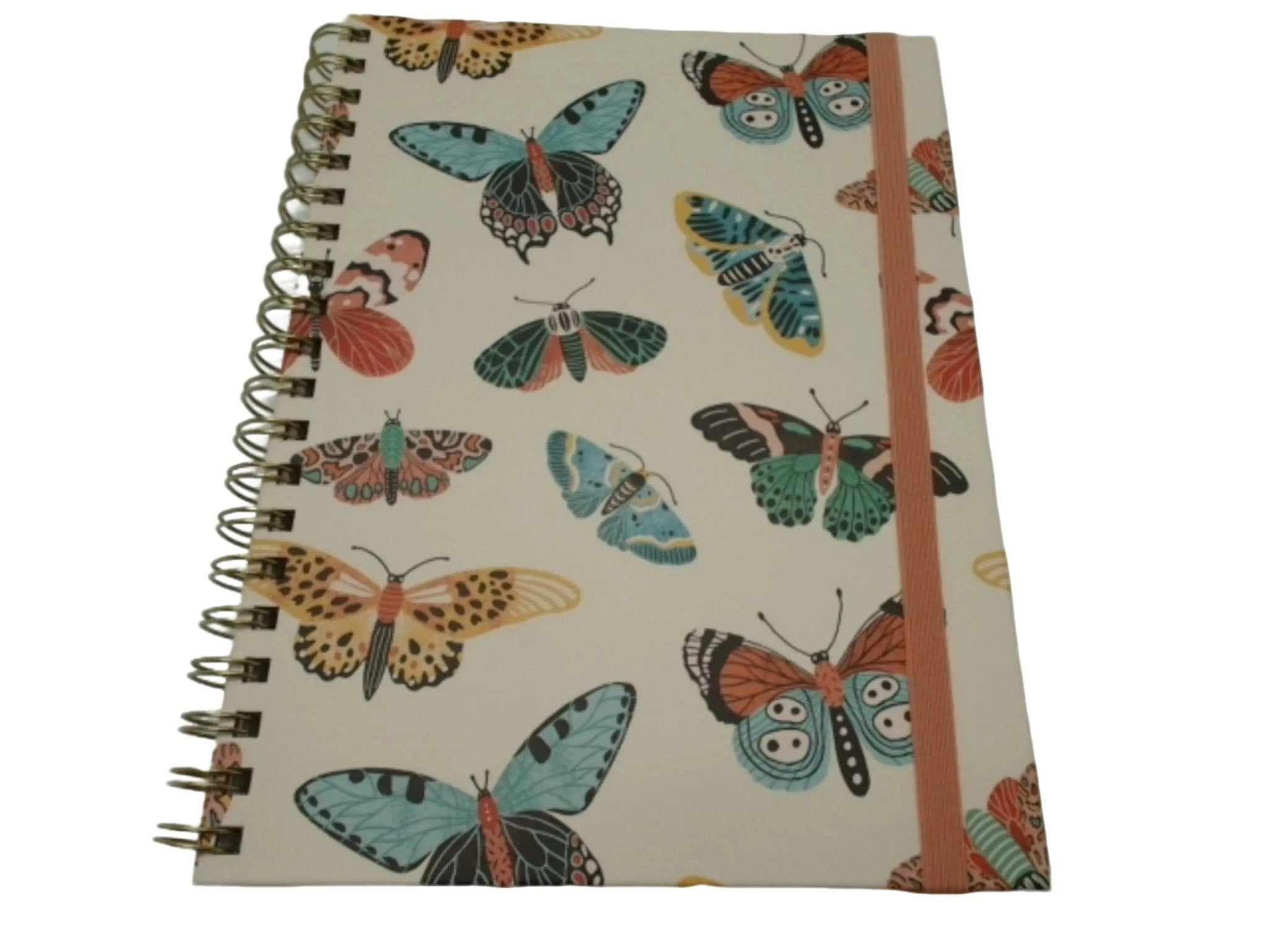 Journal Twin Wire 7.5" x 10.5" Butterflies Hardcover 200pgs. - Brantford Surplus