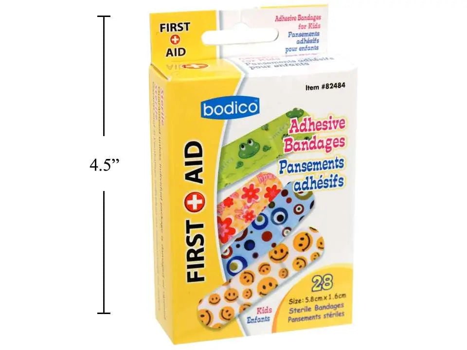 Kids Adhesive Bandages 28 Pack - Bodico - Brantford Surplus