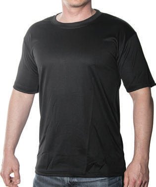 Kwik Dry Black Military T-Shirt - Medium Short Sleeve - Brantford Surplus