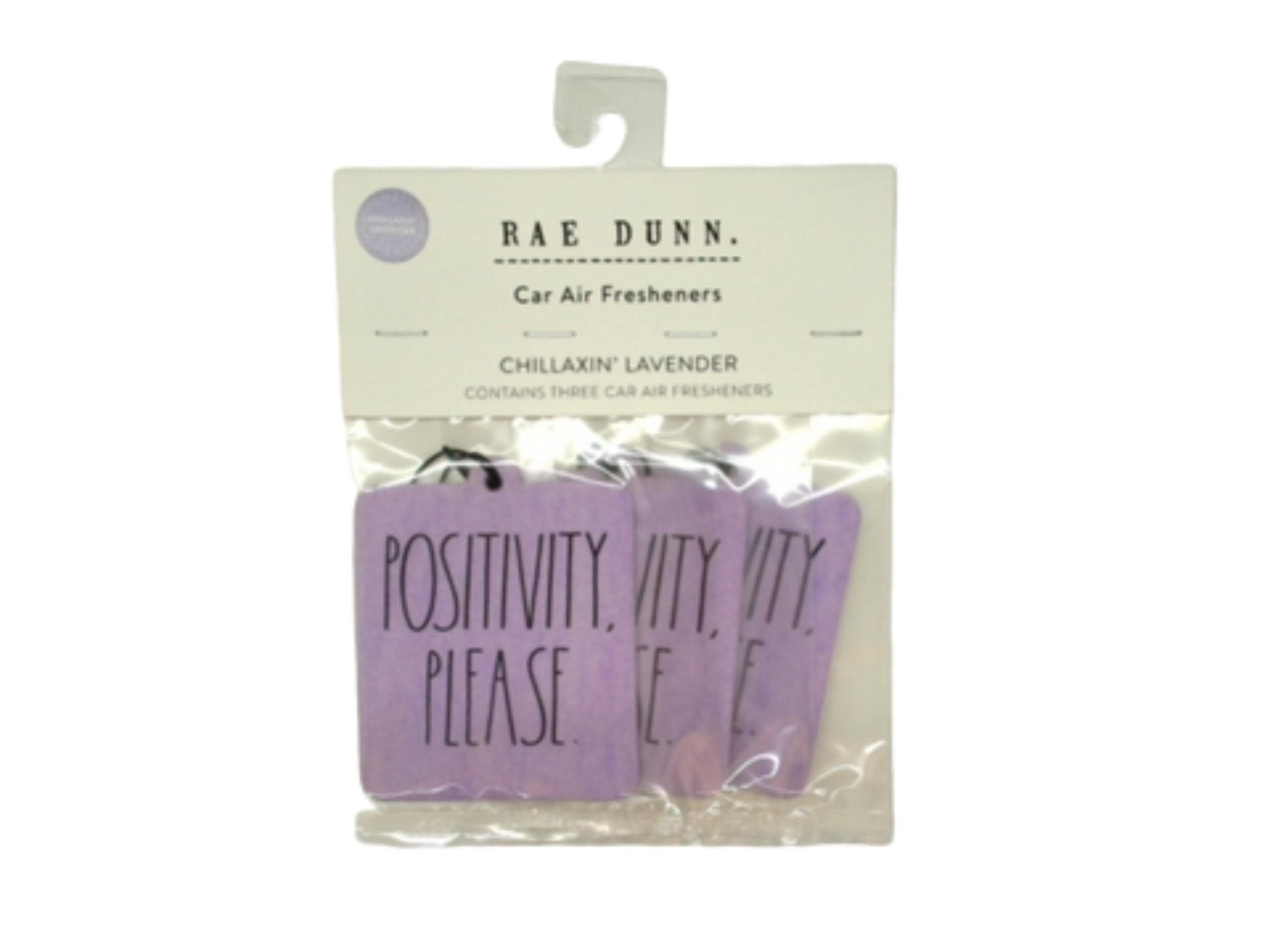 Lavender Car Air Fresheners 3pk - Rae Dunn - Brantford Surplus