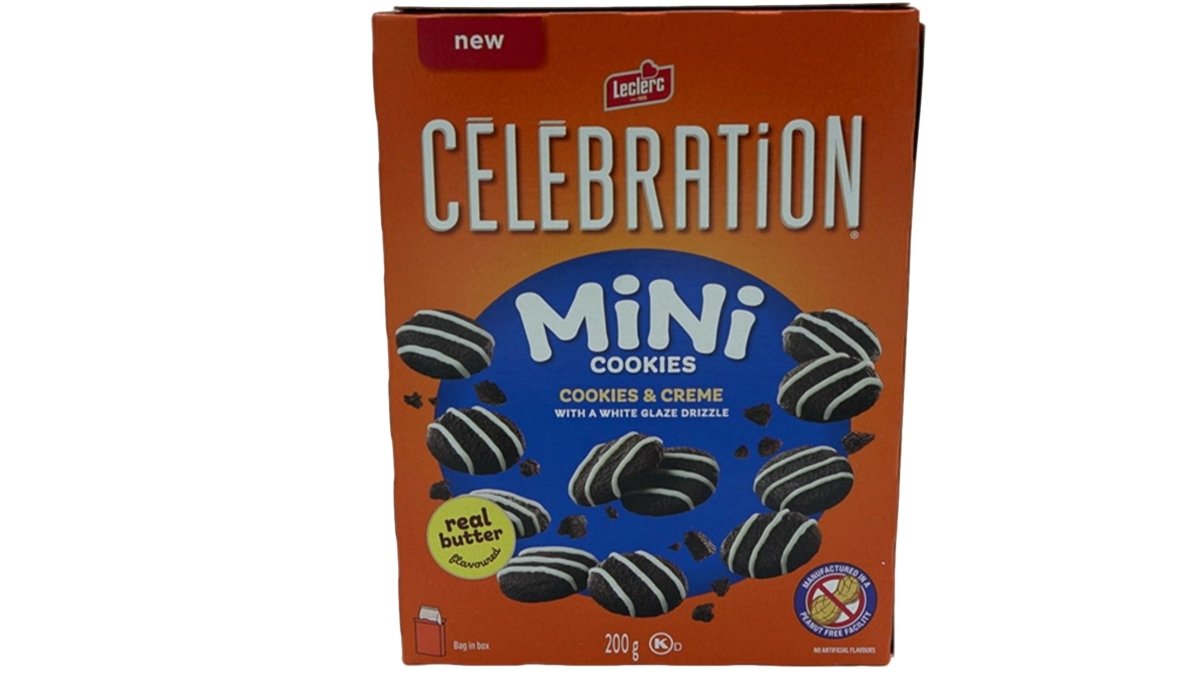 Leclerc Celebration Mini Cookies Cookies & Crème 200g Snack - Brantford Surplus