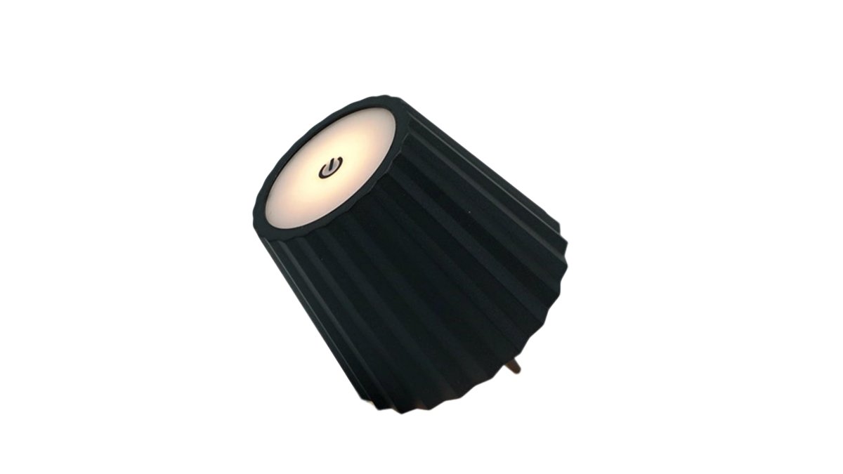 LED Bottle Lamp USB Rechargeable – Black Table Light - Brantford Surplus