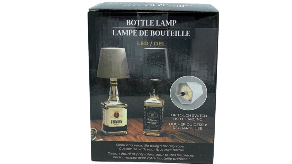 LED Bottle Lamp USB Rechargeable - White Display Light - Brantford Surplus