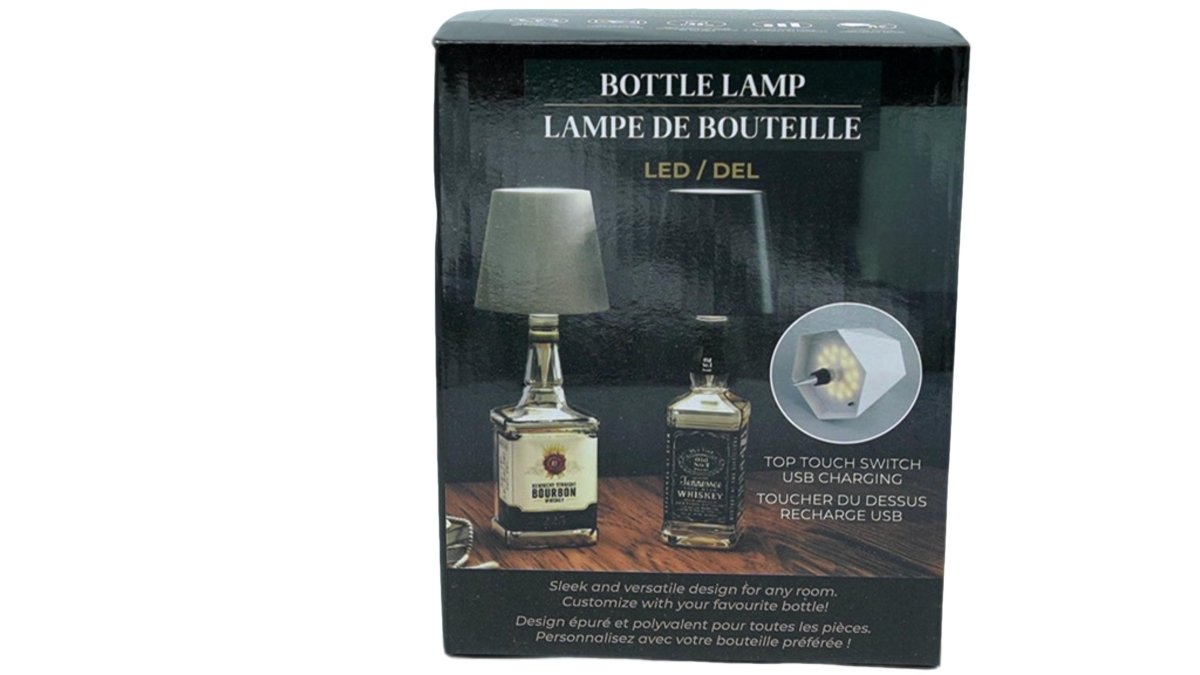 LED Bottle Lamp USB Rechargeable White – Display Model - Brantford Surplus