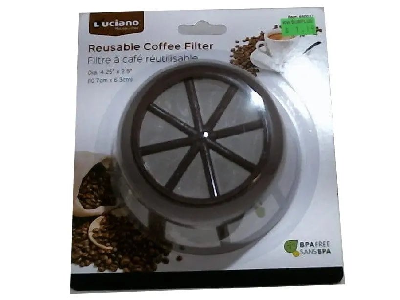 Luciano Reusable Coffee Filter Flat Shape - Brantford Surplus