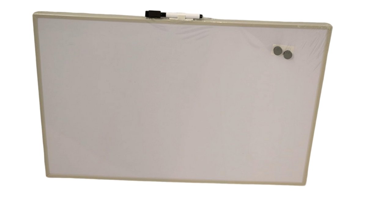 Magnetic Dry Erase Whiteboard 16x24 with Marker & Magnets - Brantford Surplus