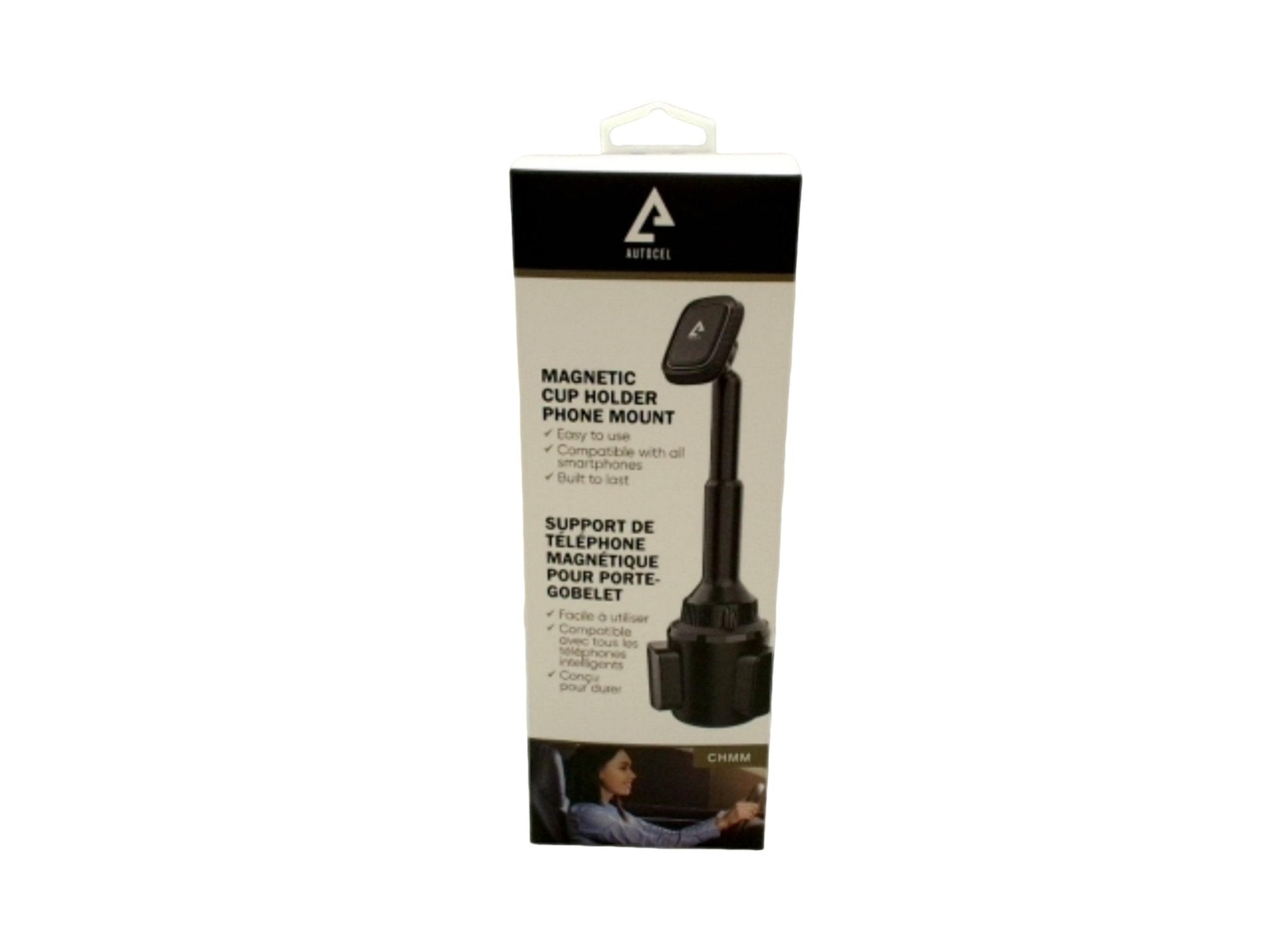 Magnetic Phone Mount - Car Cup Holder by Autocel - Brantford Surplus