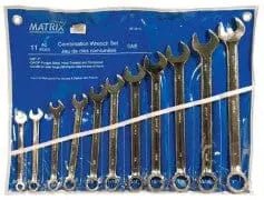 Matrix Combination Wrench Set - 11 Piece - Brantford Surplus