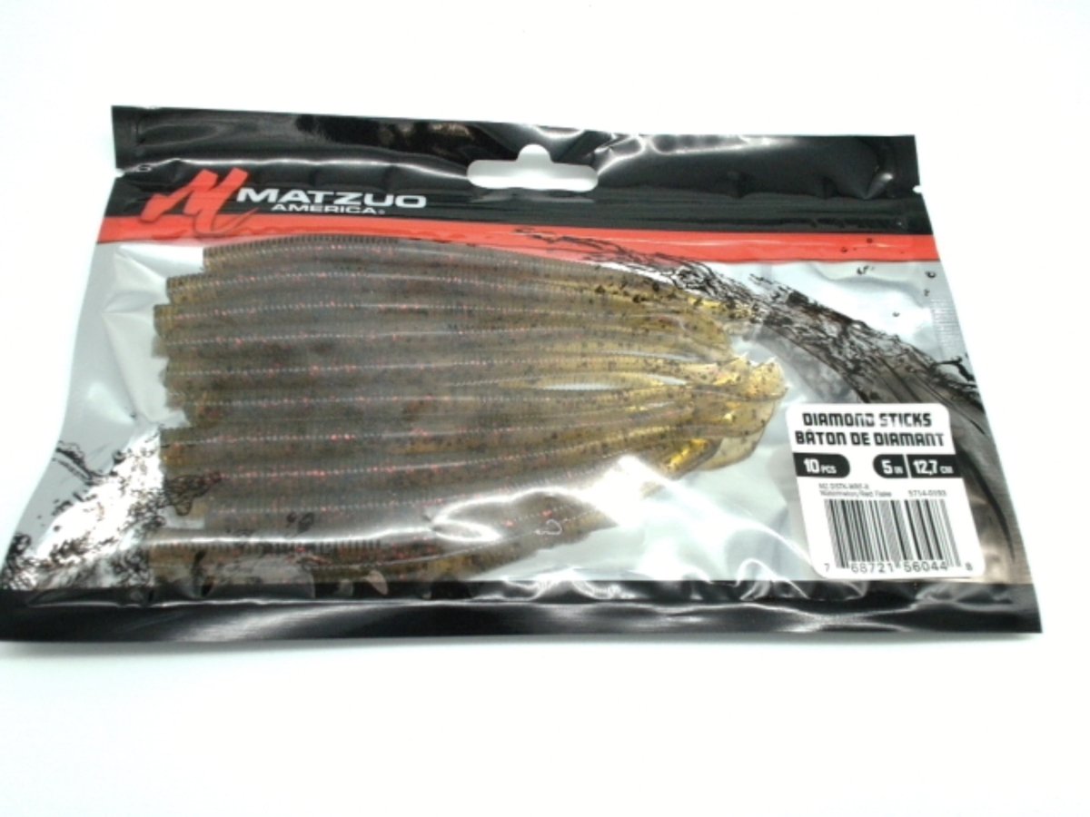 Matzuo 5" Watermelon Red Flake Diamond Sticks - 10 Pack - Brantford Surplus
