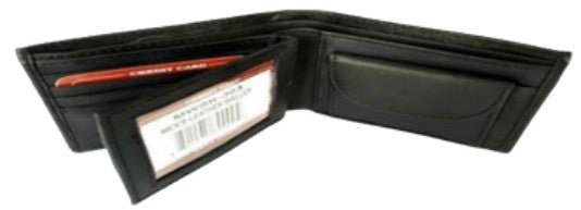 Men's Genuine Lambskin Wallet with Coin Pocket Purse - Brantford Surplus