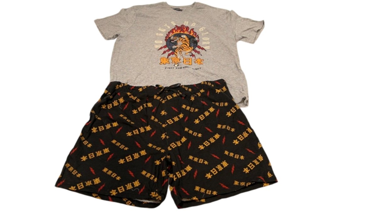 Men’s Grey Sleepwear Set 2 - Piece – Fight For Your Right - Brantford Surplus