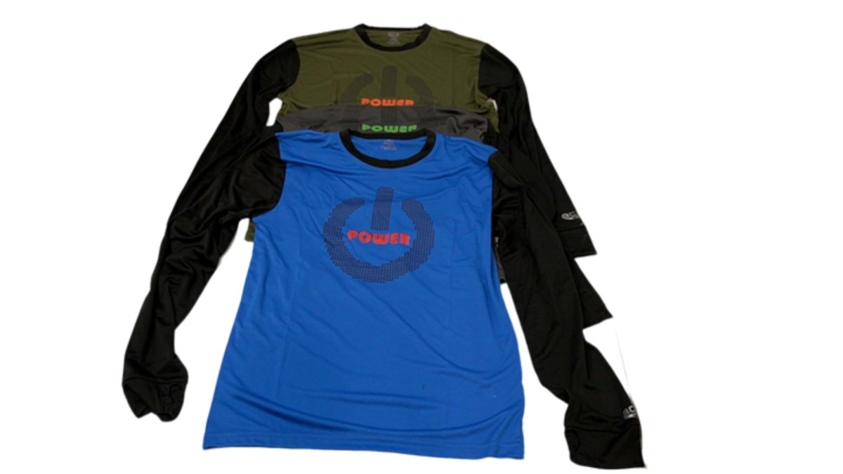 Men's Power Long Sleeve Workout Shirt - Moisture - Wicking Top - Brantford Surplus