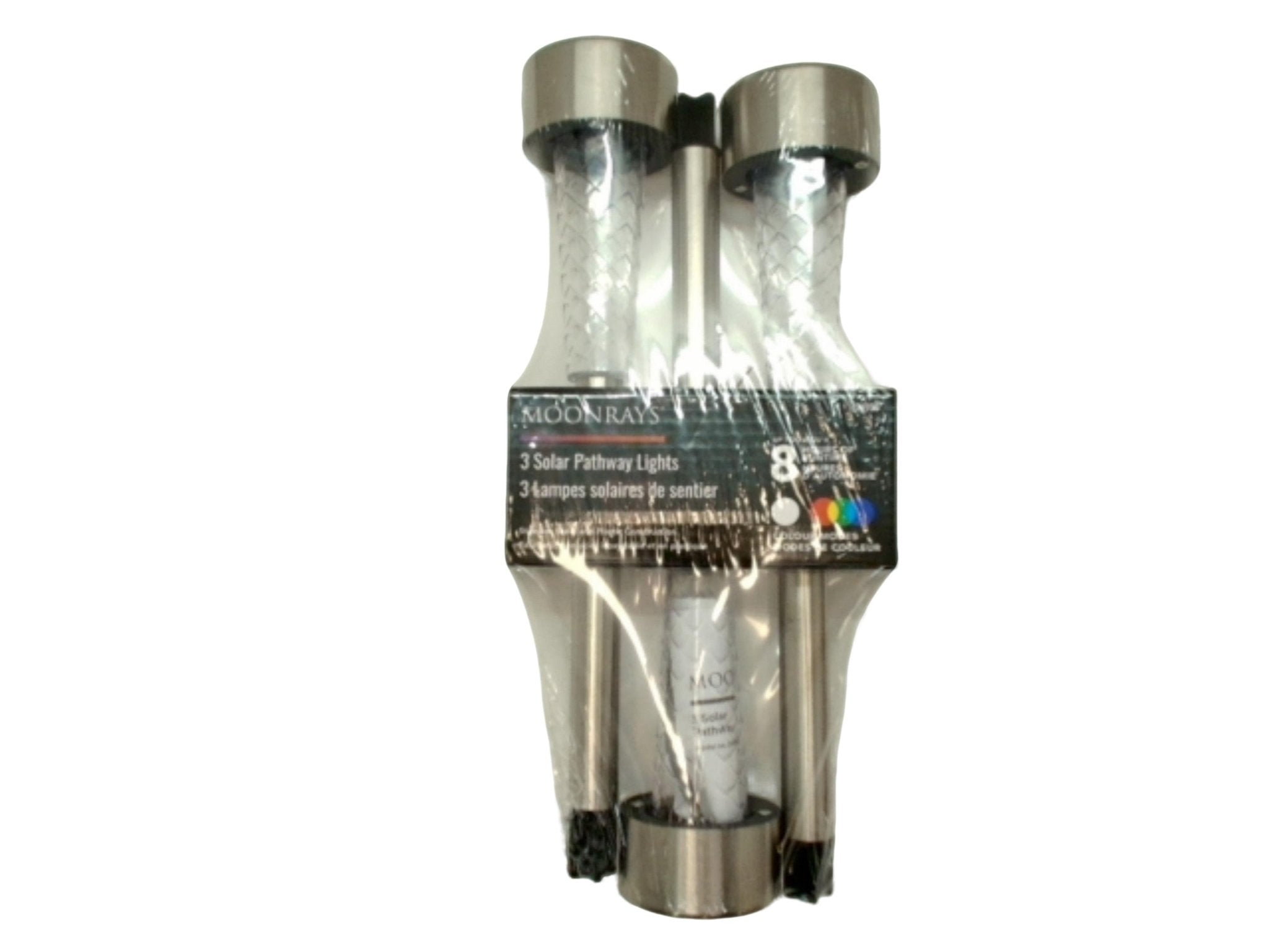 Moonrays Solar Pathway Lights 3 - Pack - Outdoor Lighting - Brantford Surplus