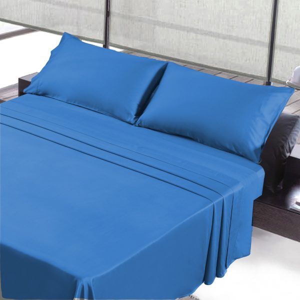 Navy King Sheet Set Bleach Safe - Master Collection - Brantford Surplus