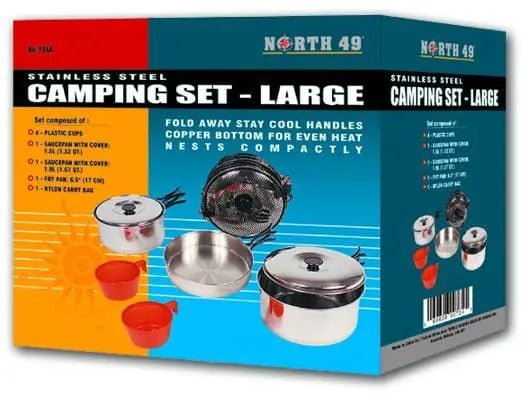 North 49 Stainless Steel Camping Set - Brantford Surplus