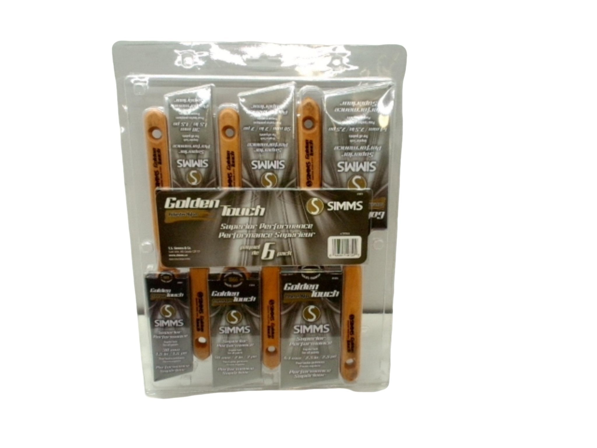 Nylon Angular Paint Brush Set - 6pcs Artist Brushes - Brantford Surplus