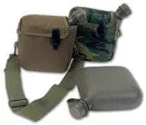 Olive Military Canteen with Strap - Brantford Surplus