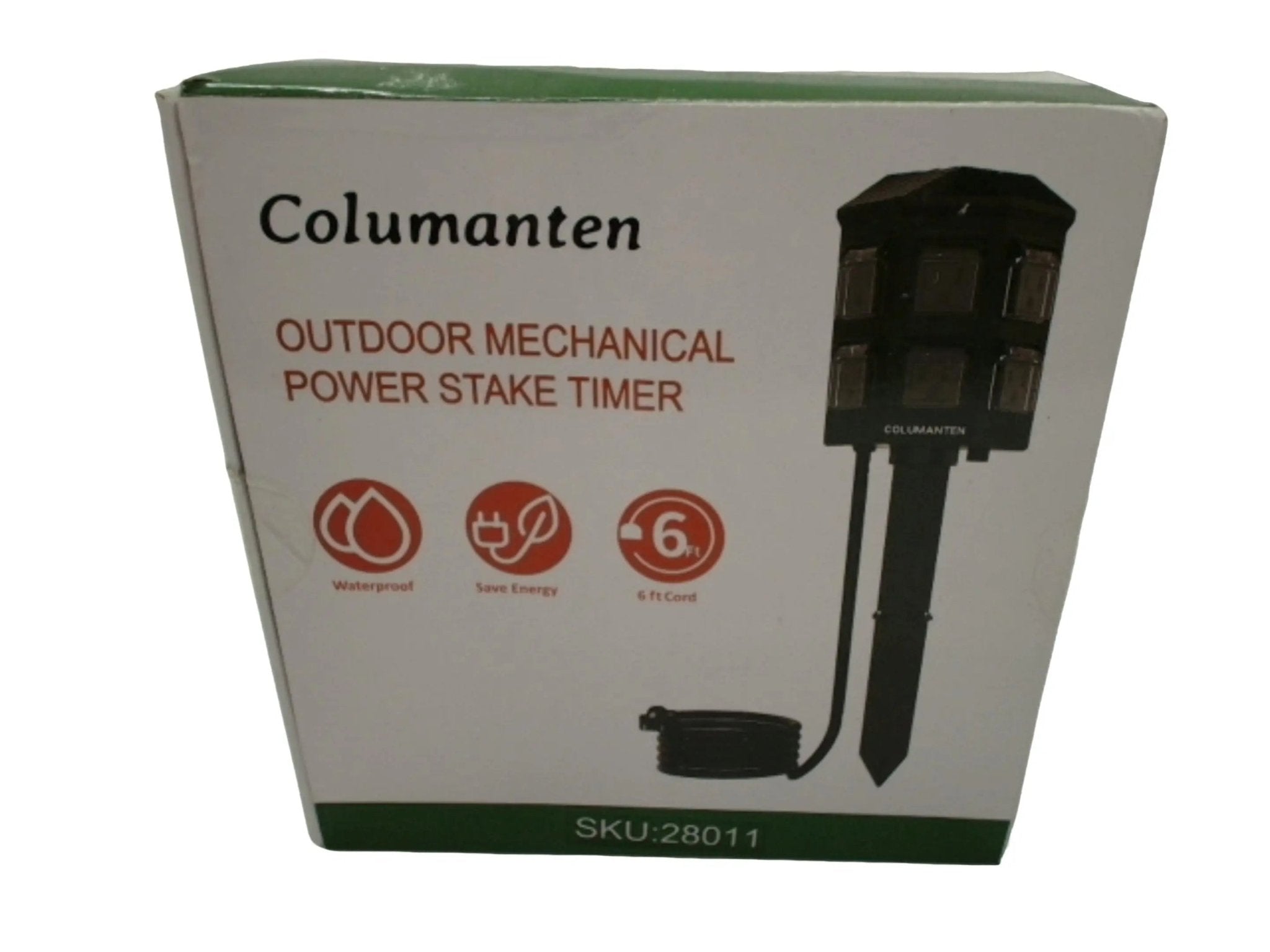 Outdoor Mechanical Power Stake Timer 6 Outlets 6' Cord Columanten - Brantford Surplus