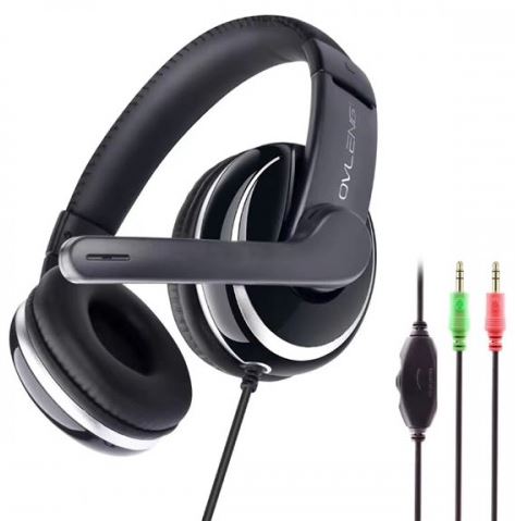 Ovleng X7 Wired Headset 3.5mm Stereo Audio - Brantford Surplus