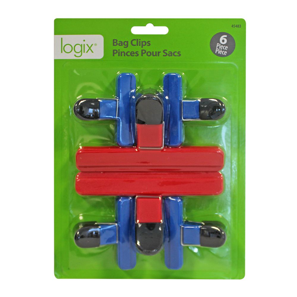 Bag Clips 6pk. Assorted Logix — alternate view