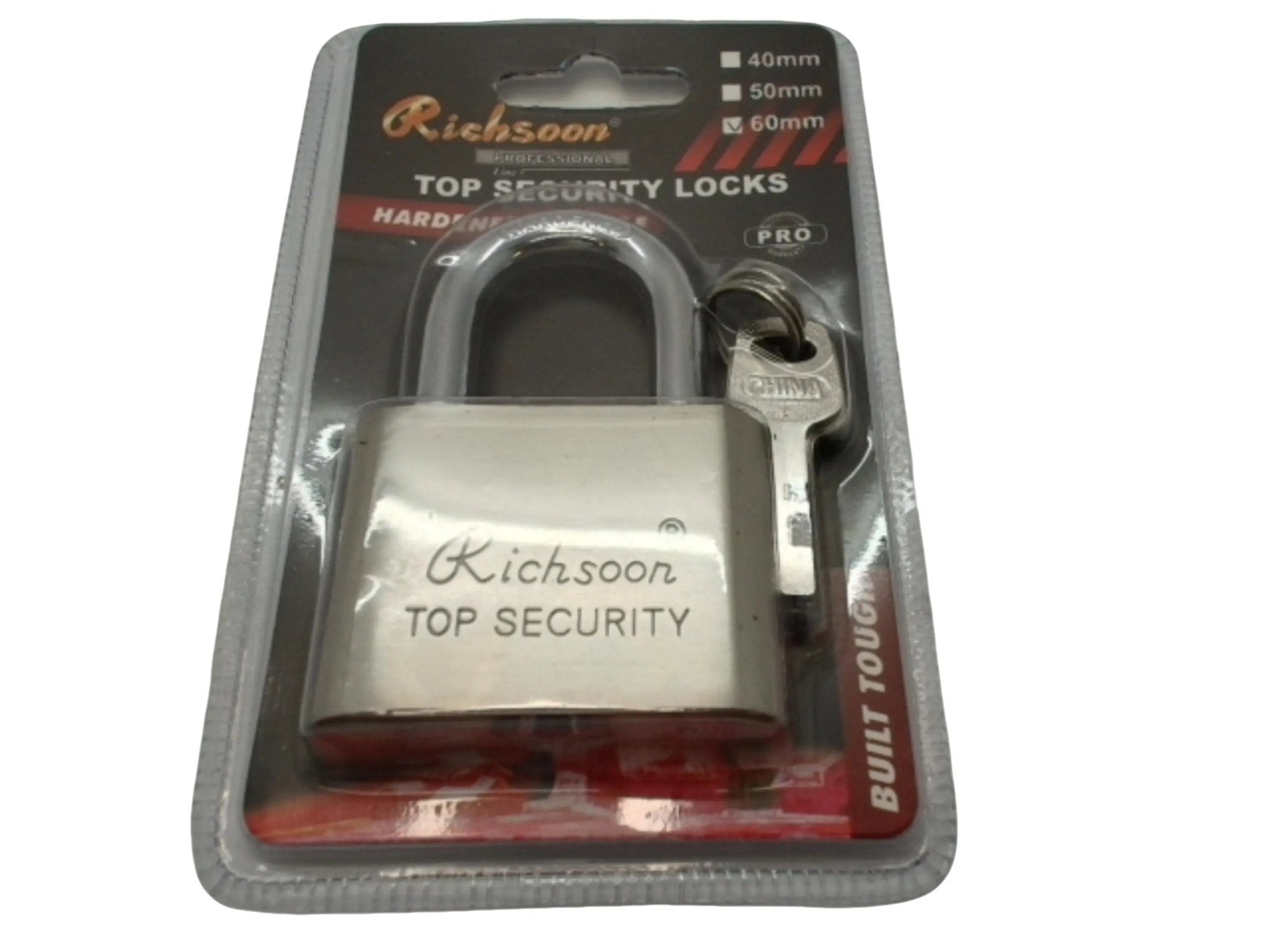 Padlock 60mm W/ Hardened Shackle Richsoon - Brantford Surplus