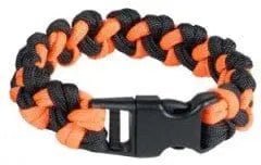 Paracord hikers survival braclet - flourescent orange 9 inch - Brantford Surplus