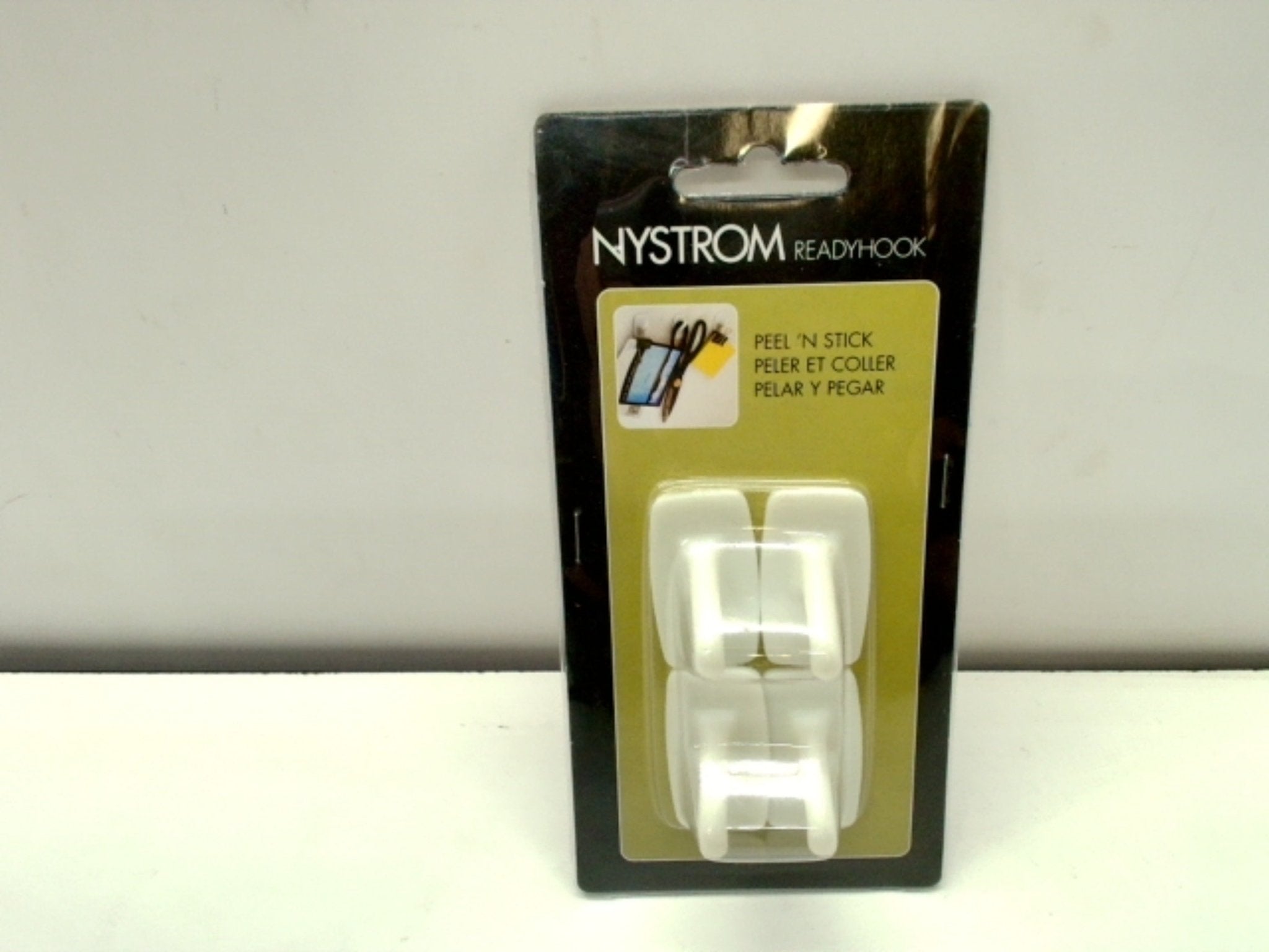Peel N Stick Ready Hook 4pk. White Nystrom - Brantford Surplus