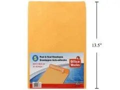 Peel & Seal 9x12 Envelopes - Office Works - Brantford Surplus