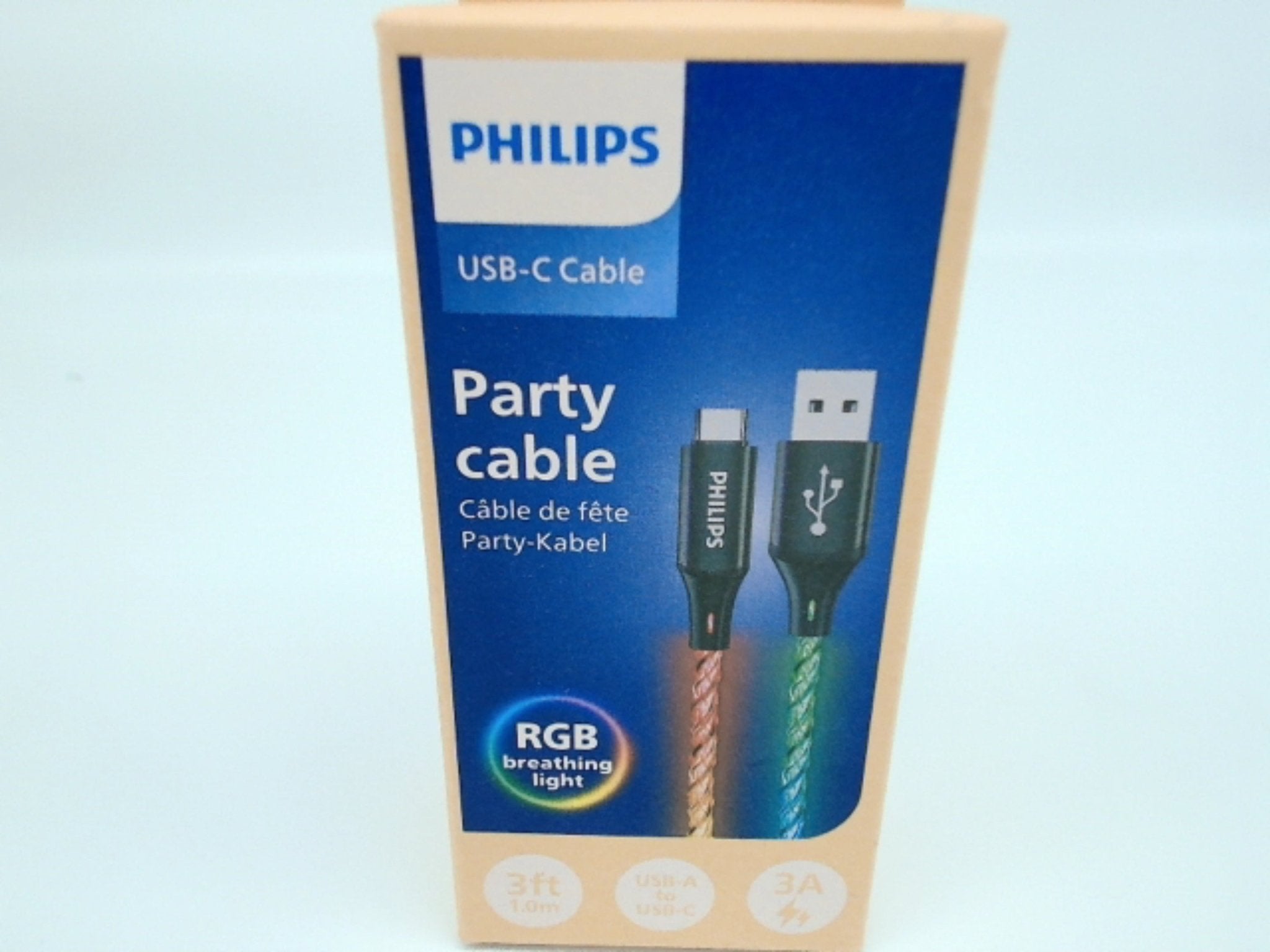 Philips 3ft USB - C RGB Charger Cable Fast Charging - Brantford Surplus