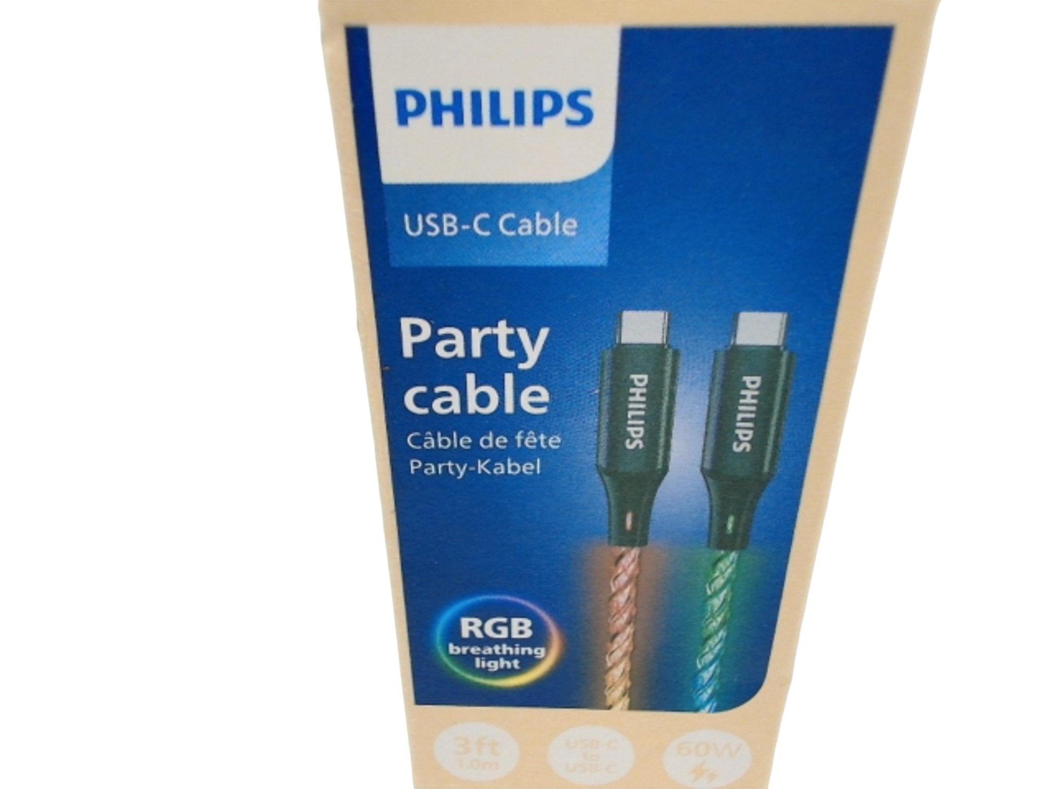 Philips 3ft USB - C RGB Fast Charging Cable - Brantford Surplus