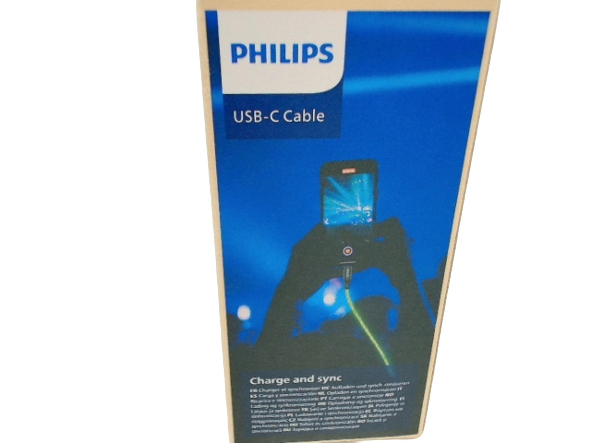 Philips Fast Charge USB - C to Lightning Cable 3ft RGB - Brantford Surplus