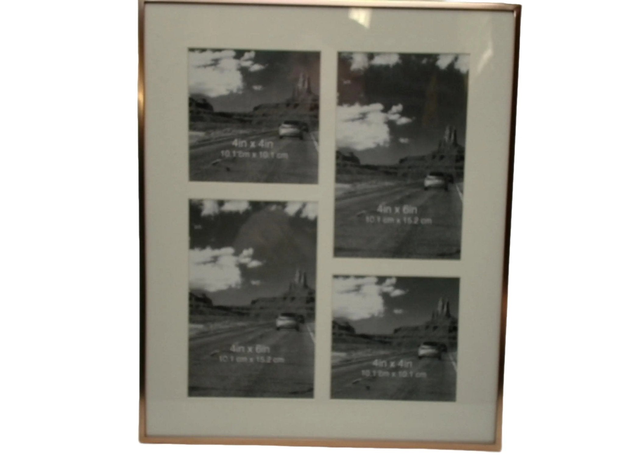 Picture Frame 4 Opening Copper w/Velvet Back - Brantford Surplus