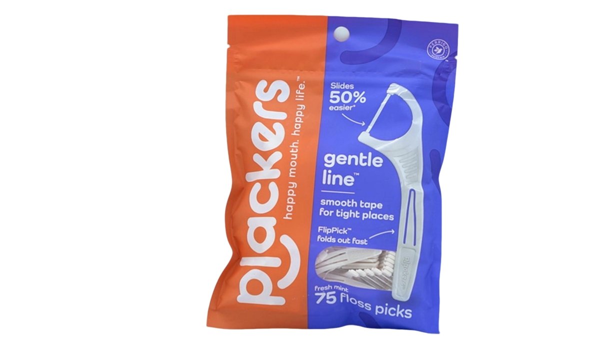 Plackers Gentle Mint Dental Floss Picks 75 Count - Brantford Surplus