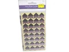 Platinum Glitter Fancy Photo Corners - Brantford Surplus