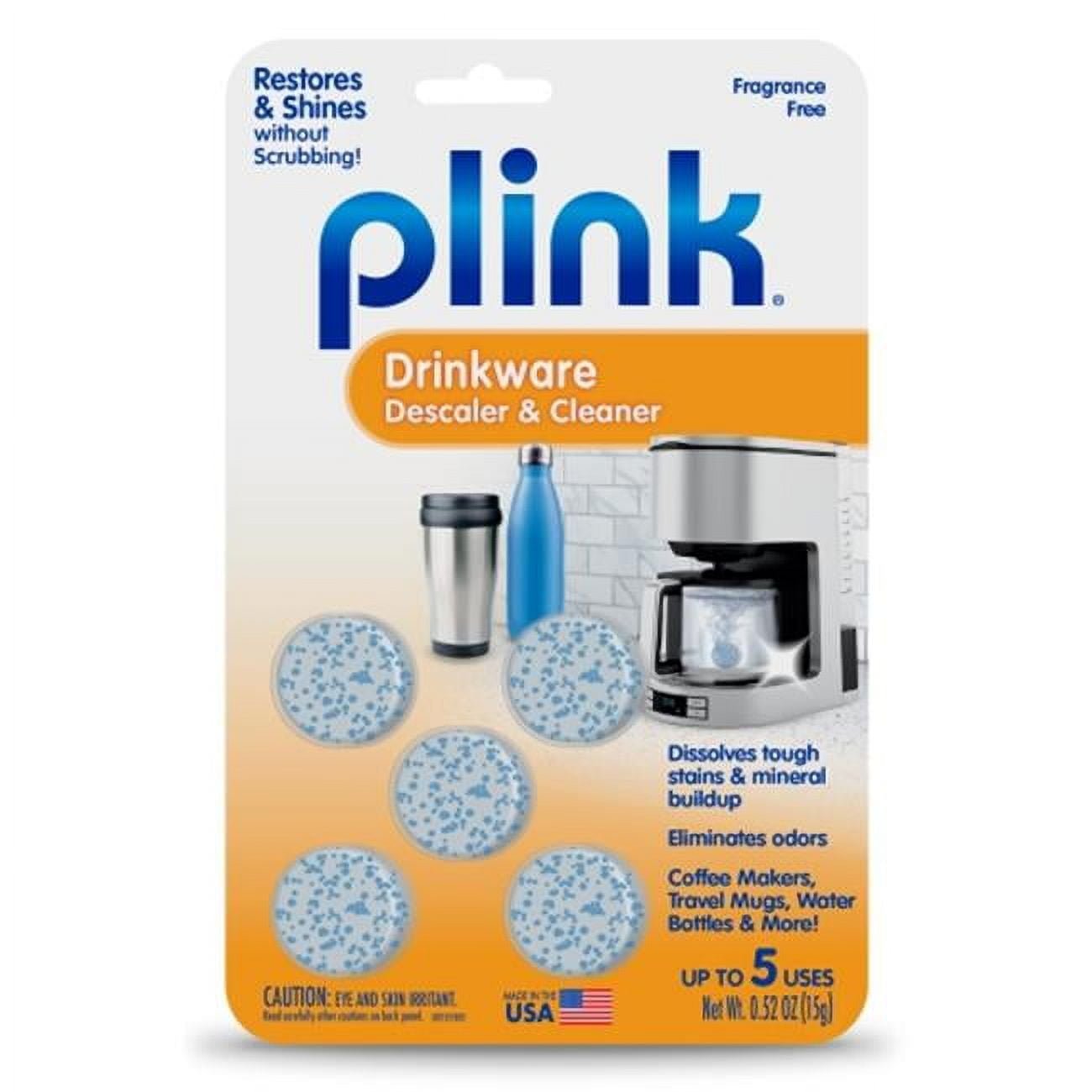 Plink Drinkware Cleaner Tablets - Fragrance Free 5 - Pack Descaler - Brantford Surplus