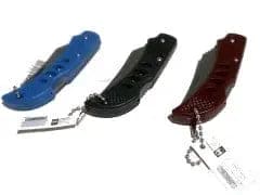 Pocket Knife Keychain 5 - 1/4" Ass't Colours - Brantford Surplus