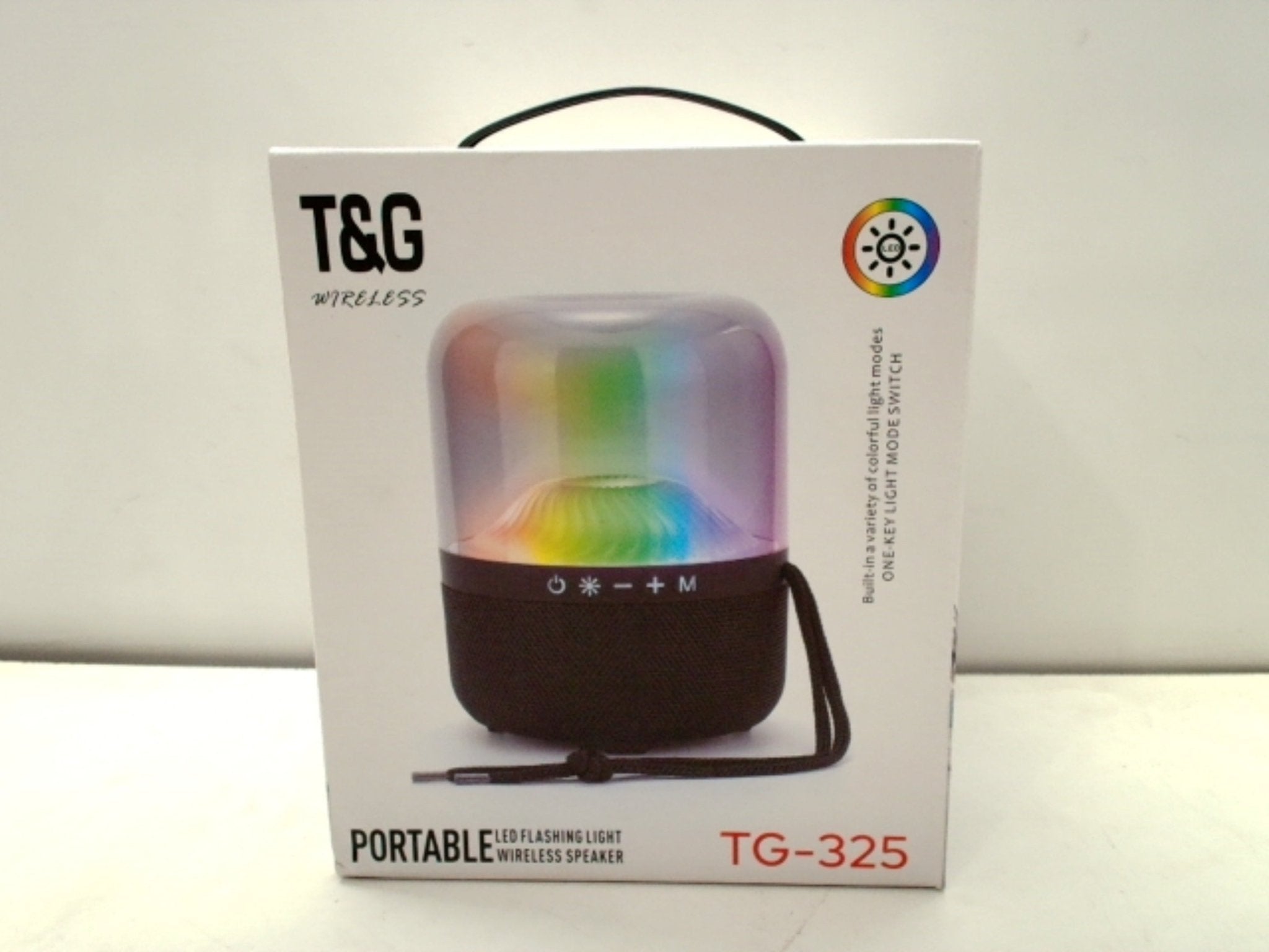 Portable Bluetooth Speaker with LED Light - T&G - Brantford Surplus