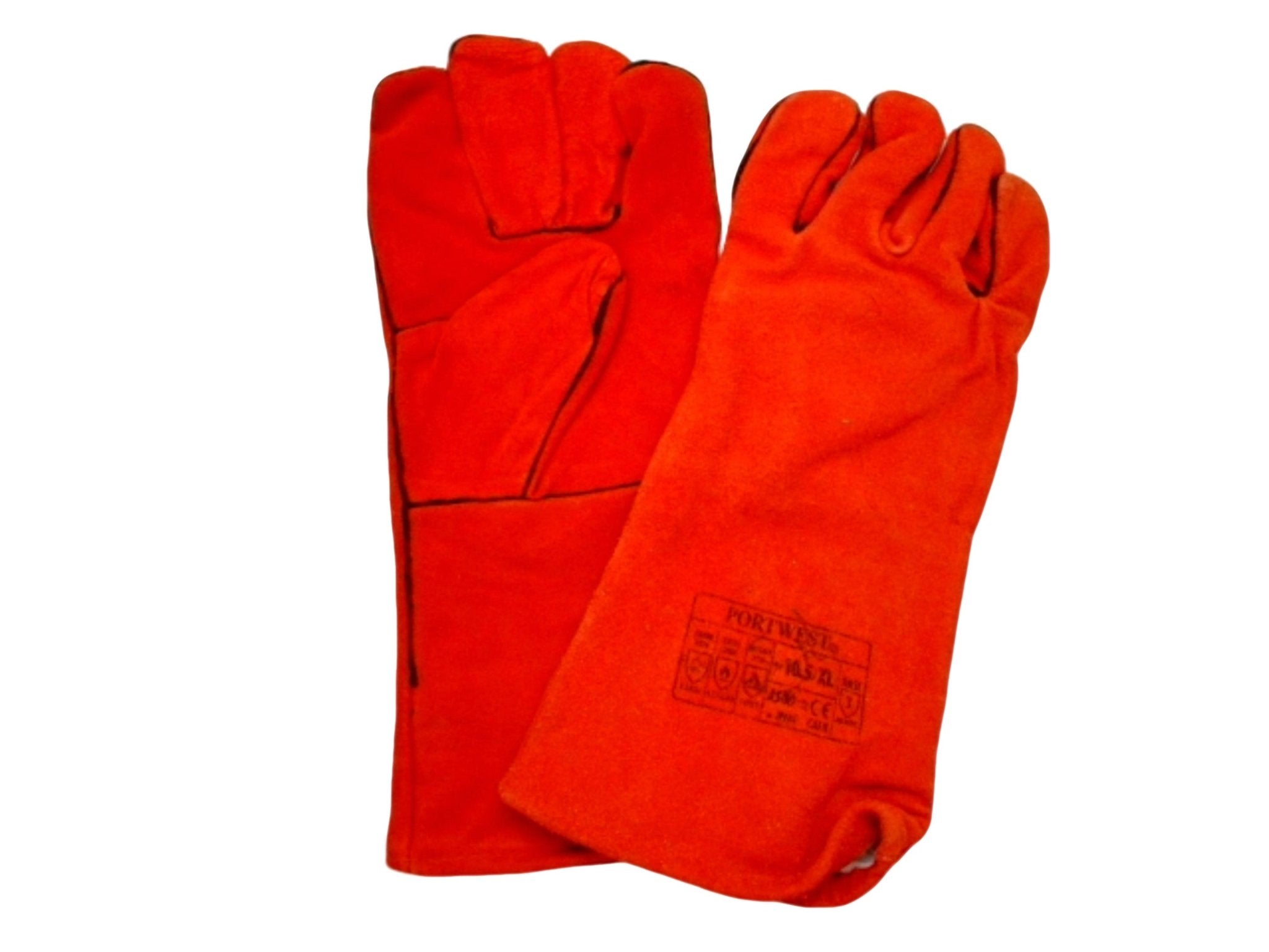 Portwest A500 XL Red Welding Gauntlets - Heat Resistant - Brantford Surplus