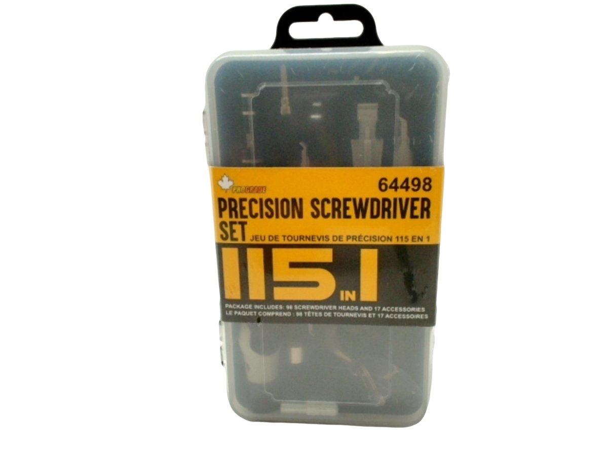 Precision Scredriver Set 115 In 1 Prograde - Brantford Surplus