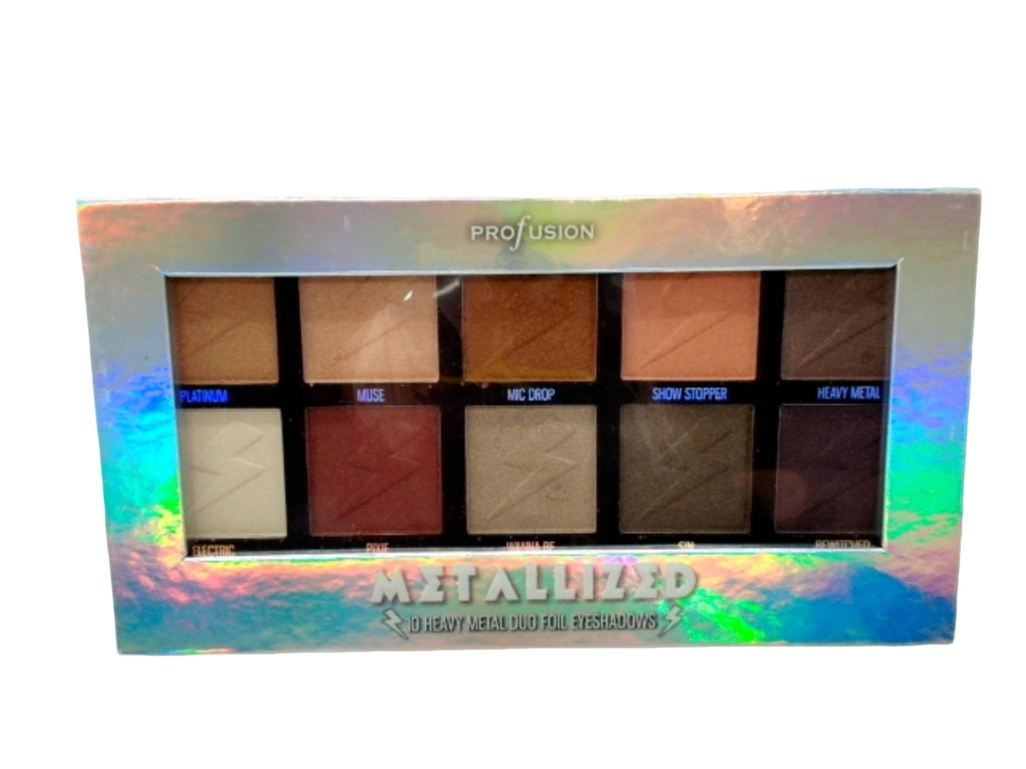 Profusion Metallic Eyeshadow Palette - 10 Color Makeup Kit - Brantford Surplus