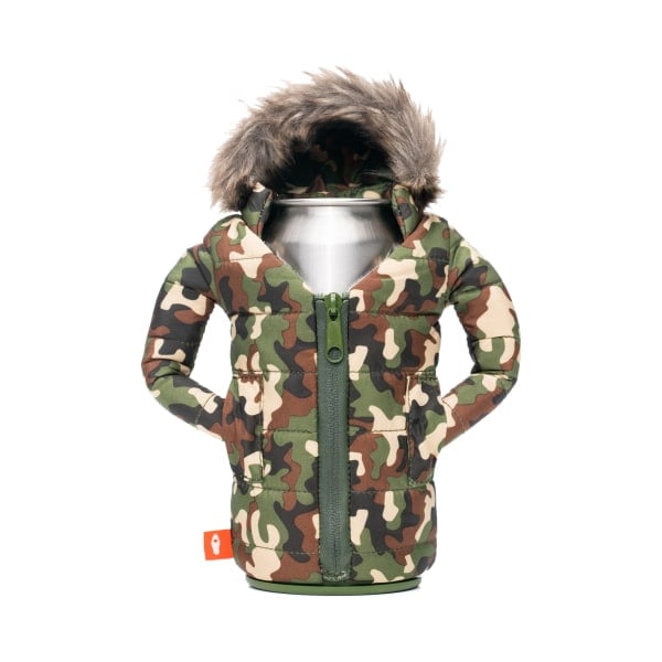 Puffin Camo Hooded Can Cooler - Insulated Drink Koozie - Brantford Surplus