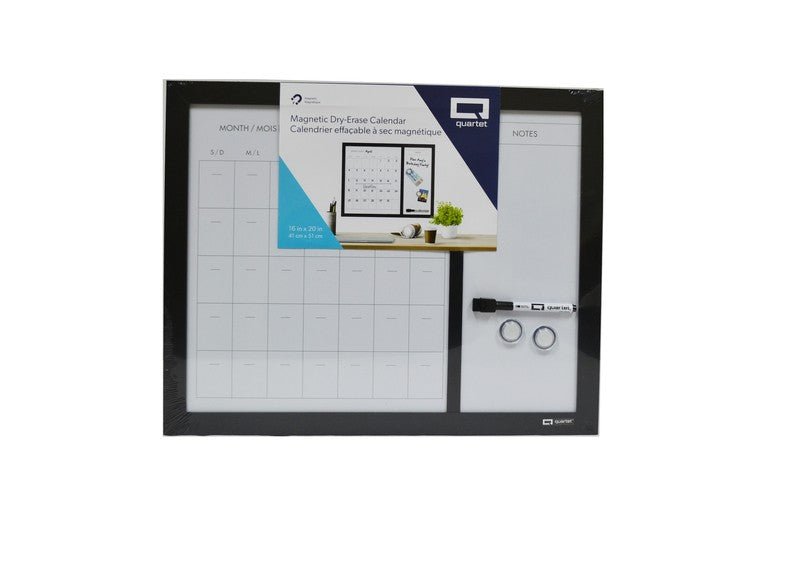QUARTET MAGNETIC DRY ERASE BOARD 16" X 20" W/BLACK FRAME - Brantford Surplus