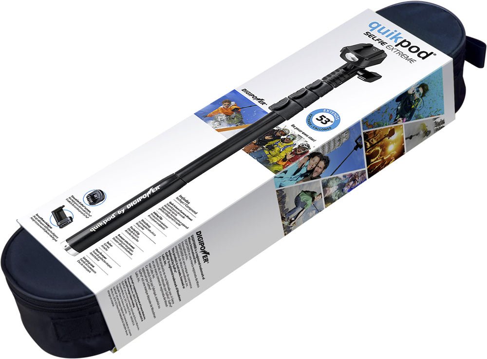 Quikpod Selfie Extreme Extends 53" Digipower - Brantford Surplus