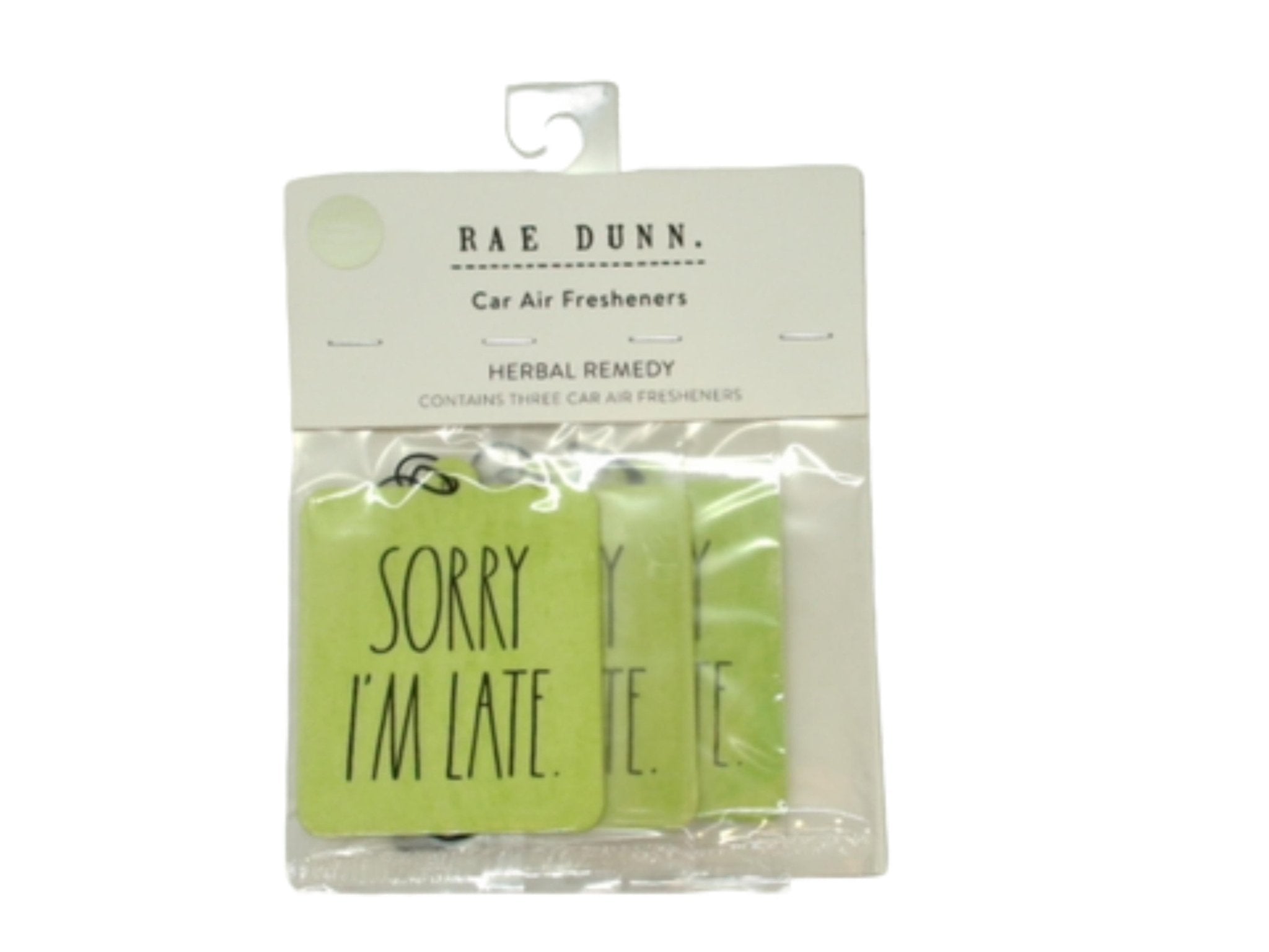 Rae Dunn Car Air Fresheners 3pk - Herbal Remedy Scent - Brantford Surplus